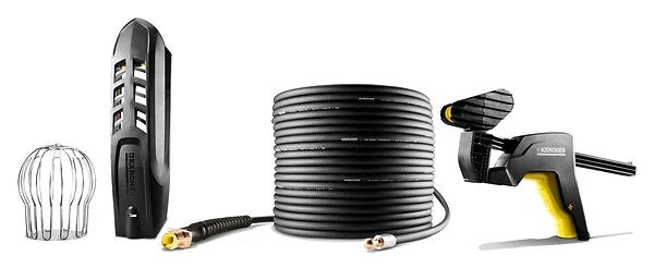 Kit nettoyeur Kärcher haute pression 2-en-1 canalisations et gouttières