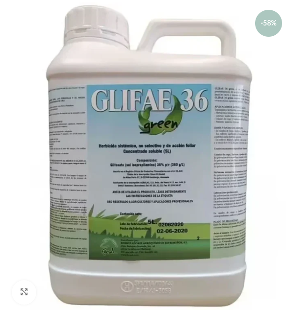 Désherbant GLIFAE 5L Herbicide Glyphosate Professionnel