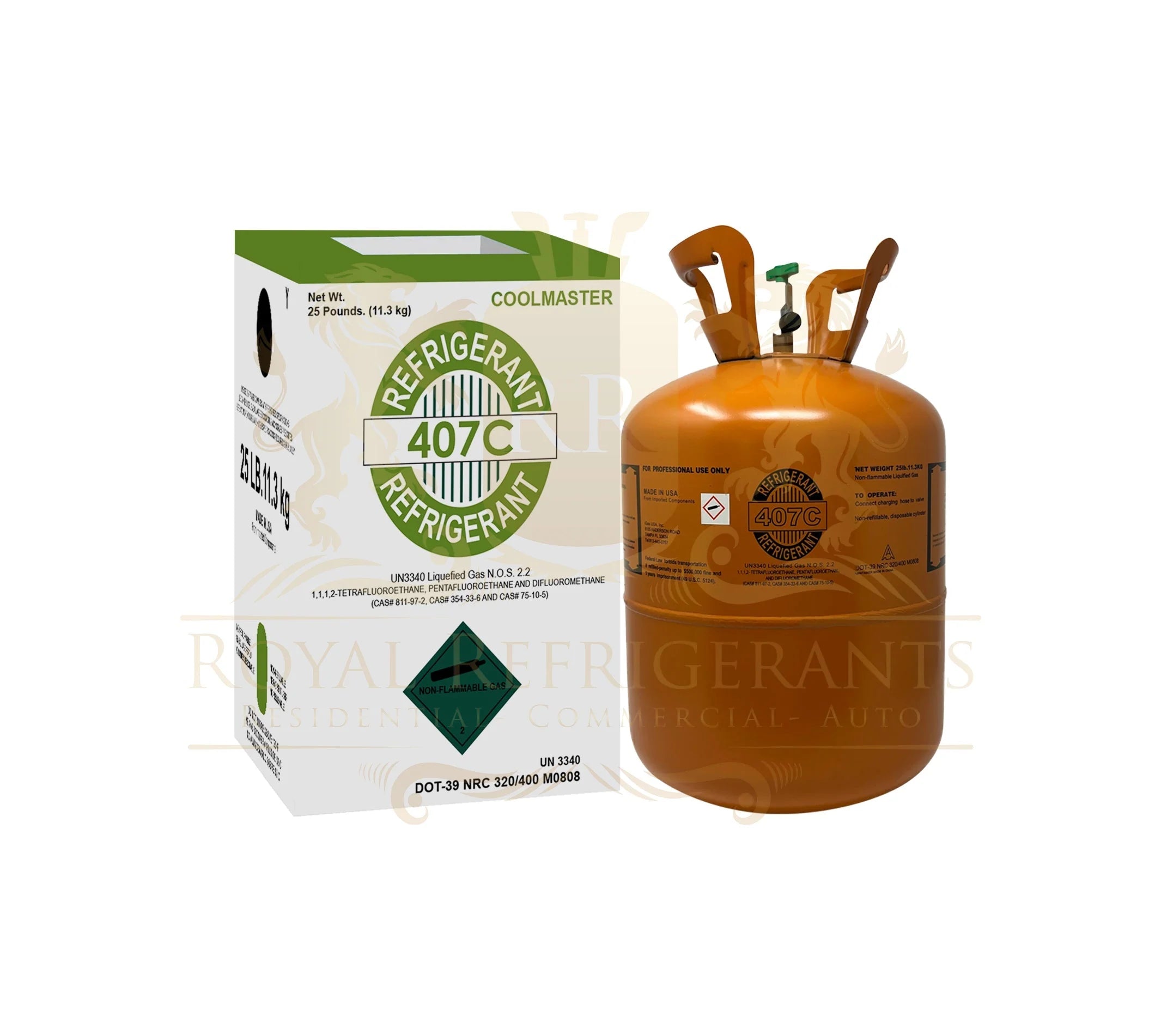Réfrigérant R-407C – Bouteille 11,3 kg – Retrofit R-22 – Climatisation & Froid Commercial