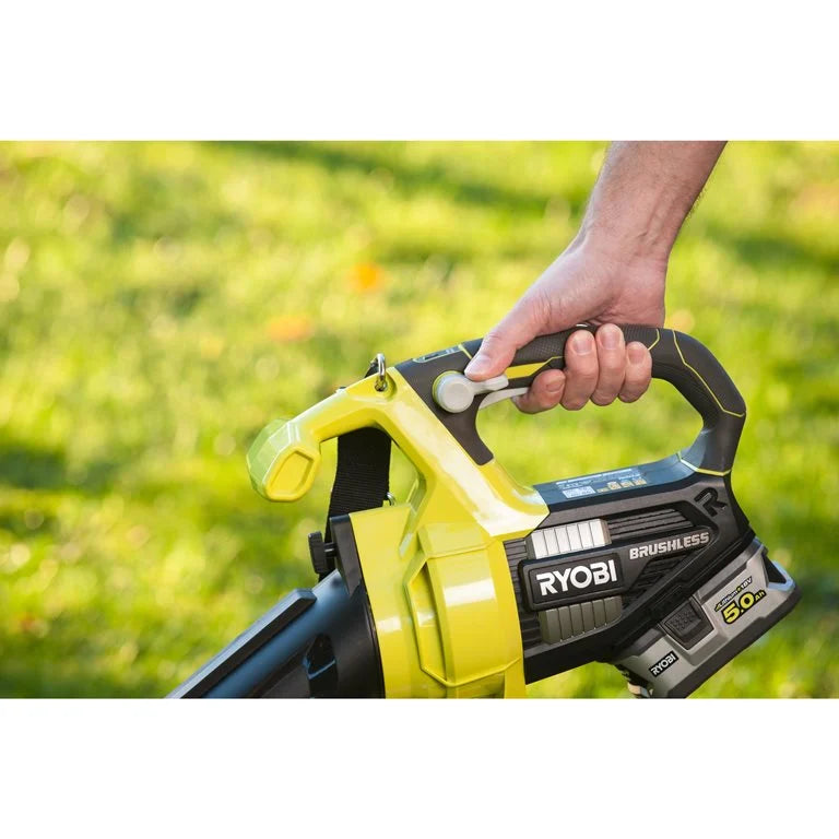 RYOBI - Souffleur aspiro-broyeur Brushless 18V ONE+™ (Batterie 2,5 Ah ONE+ et Chargeur Offerts)