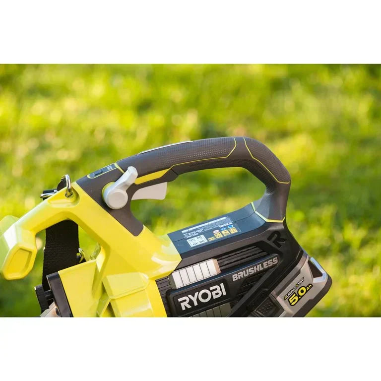 RYOBI - Souffleur aspiro-broyeur Brushless 18V ONE+™ (Batterie 2,5 Ah ONE+ et Chargeur Offerts)